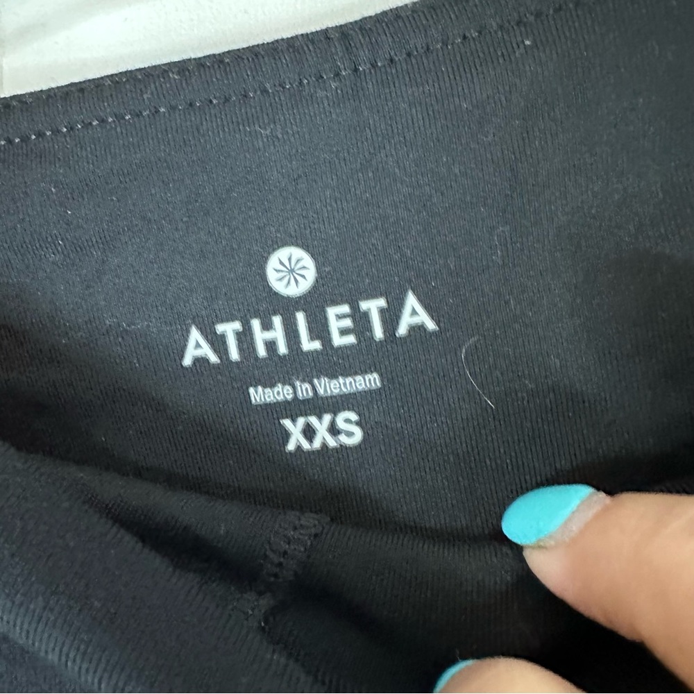 ATHLETA Women’s Size XXS Leggings Capri Crop Length Athletic Mid Rise Stretch - Picture 5 of 11